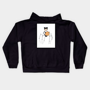 Spider Halloween Sad Kid Kids Hoodie